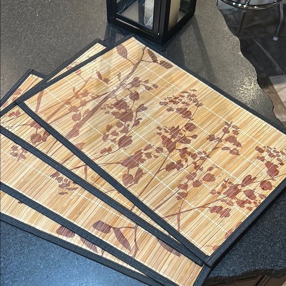 Tan and Brown Kitchen Placemat Sets (3 sets of 4 placemats) - Picture 4 of 7